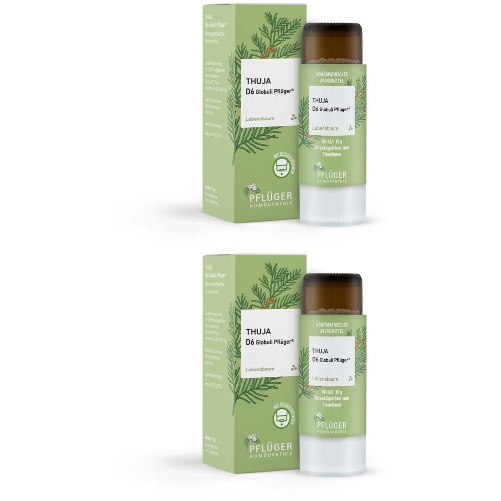 Thuja D 6 Globuli Pflüger Dosierspender 2x 2x10 g