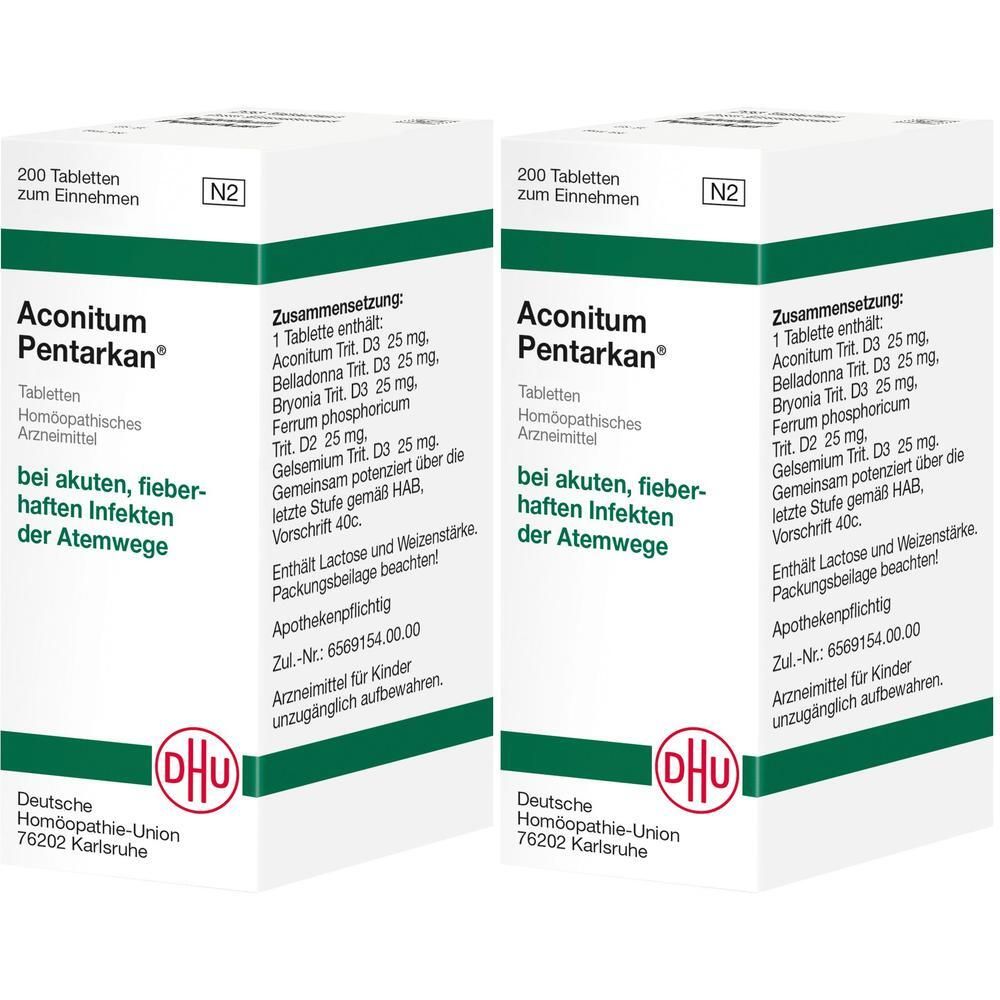 Aconitum Pentarkan Tabletten 2x 2x200 St