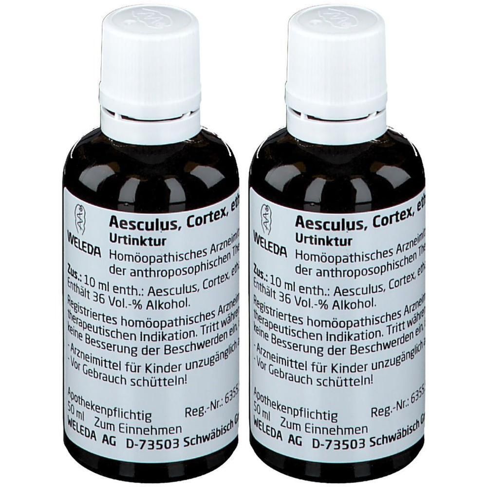 Aesculus Cortex äth.Decoct.Urtinktur D 1 2x 2x50 ml Dilution