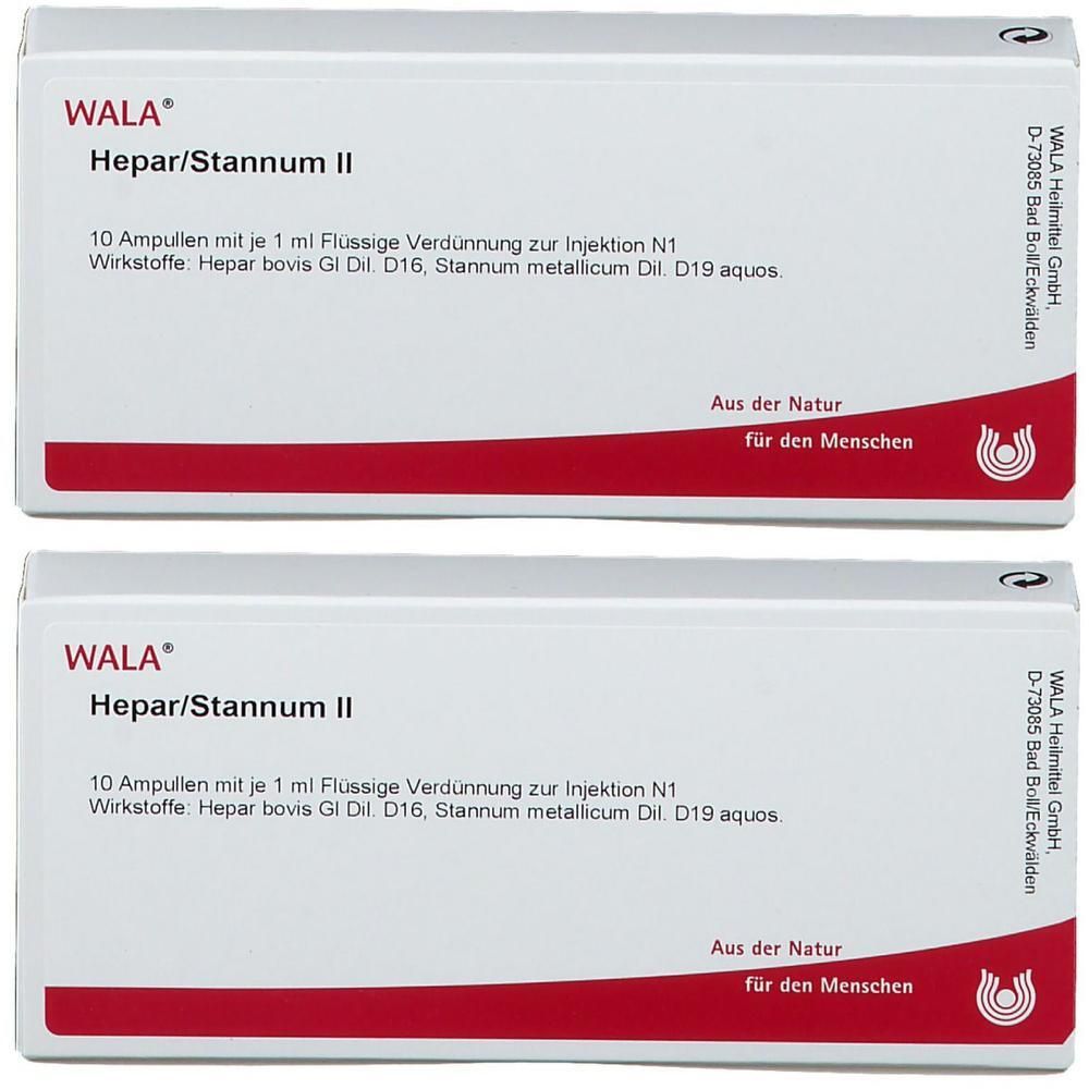 Hepar Stannum II Ampullen 2x 2x10x1 ml