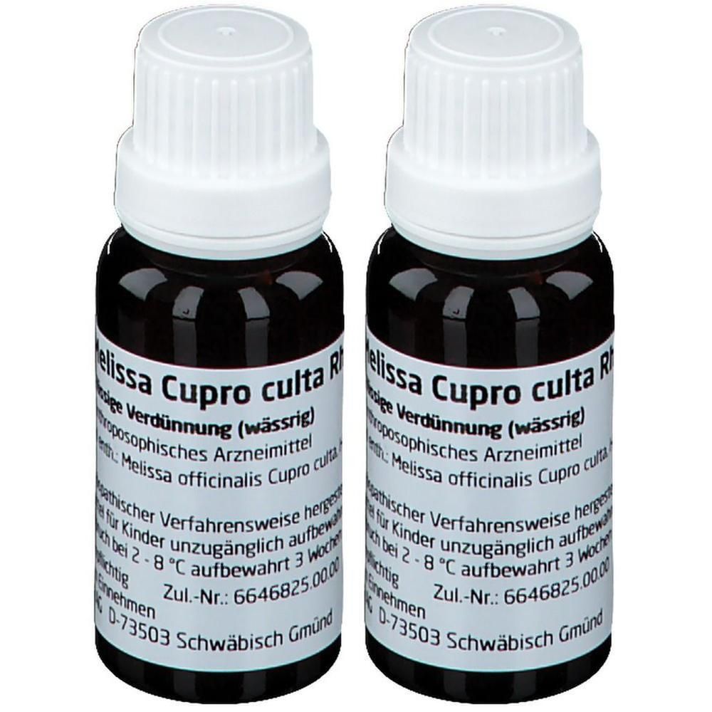 Melissa Cupro culta RH D 3 Dilution 2x 2x20 ml