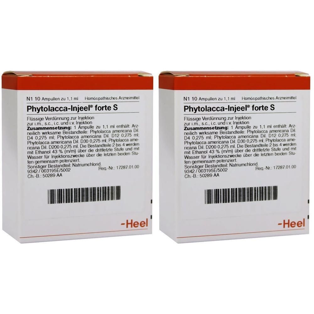 Phytolacca Injeel forte S Ampullen 2x 2x10 St
