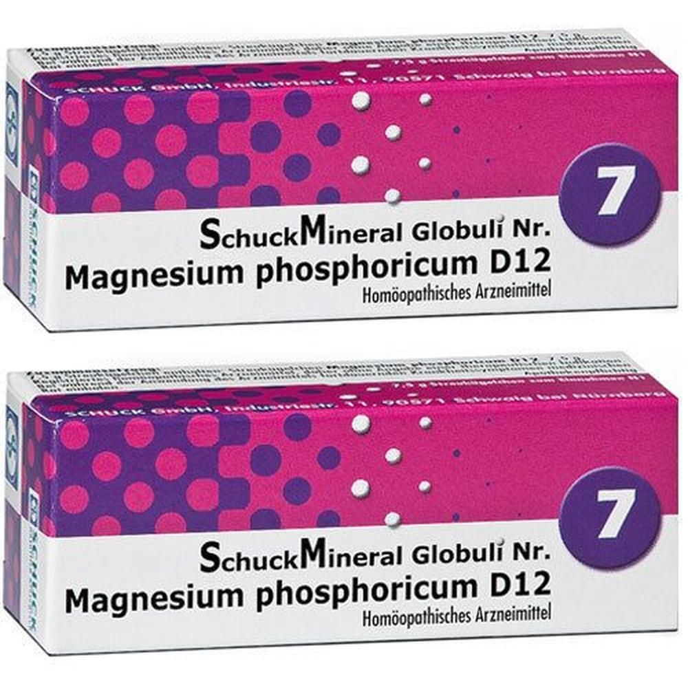 Schuckmineral Globuli 7 Magnesium phosphoricum D6 2x 2x7,5 g