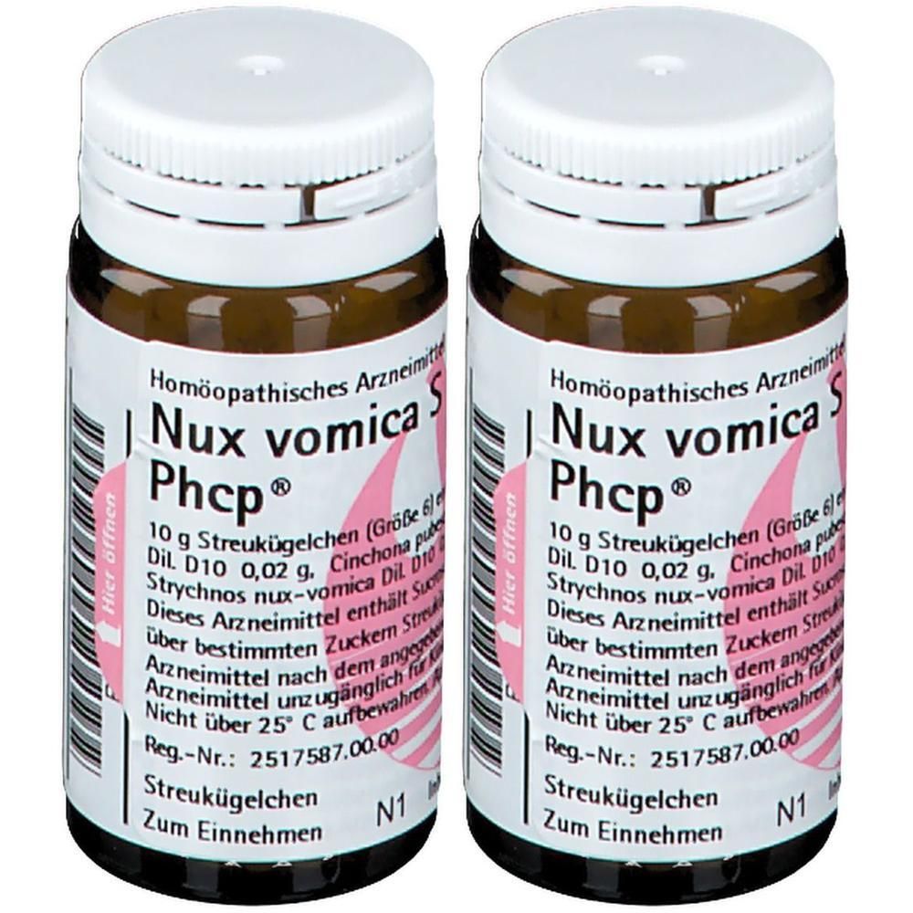 NUX Vomica S Phcp Globuli 2x 2x20 g