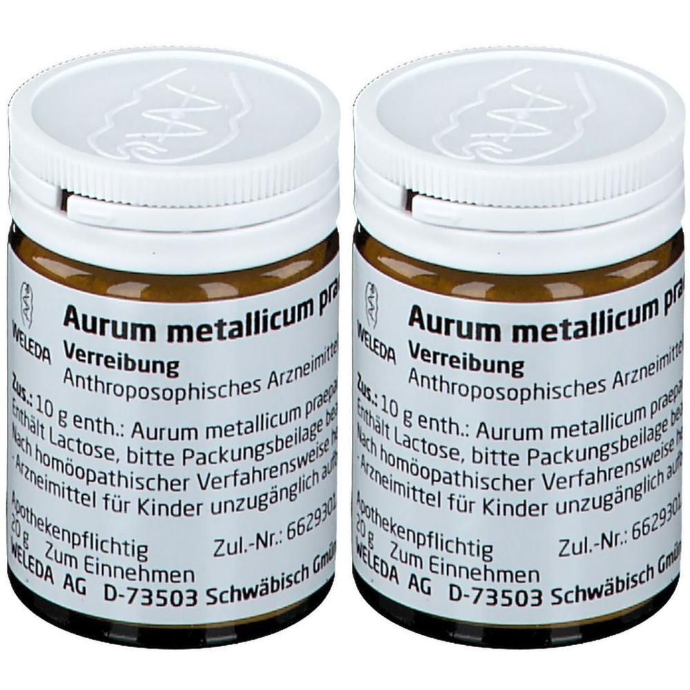 Aurum Metallicum Praeparatum D 30 Trituration 2x 2x20 g