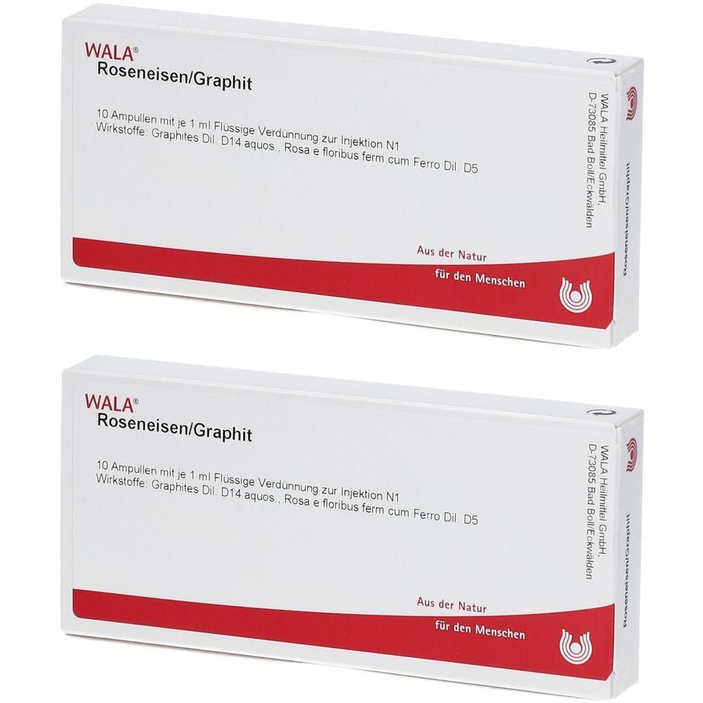ROSENEISEN/Graphit Ampullen 2x 2x10x1 ml