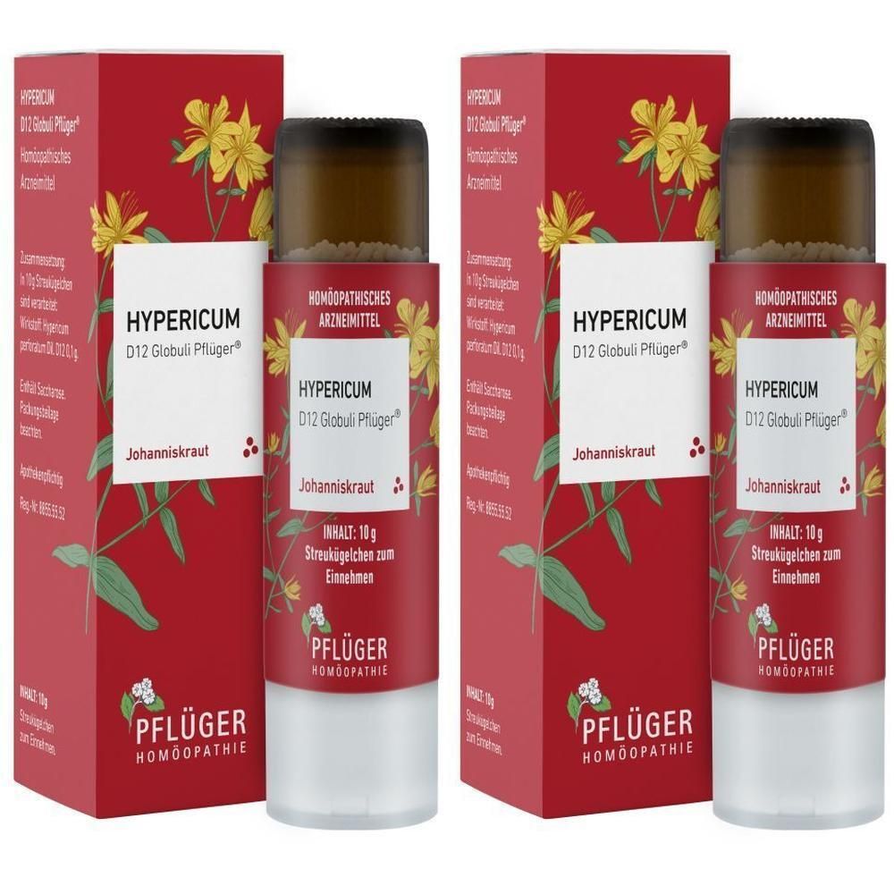 Hypericum D 12 Globuli Pflüger Dosierspender 2x 2x10 g
