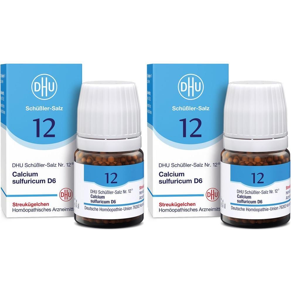 Biochemie DHU 12 Calcium sulfuricum D 6 Globuli 2x 2x10 g