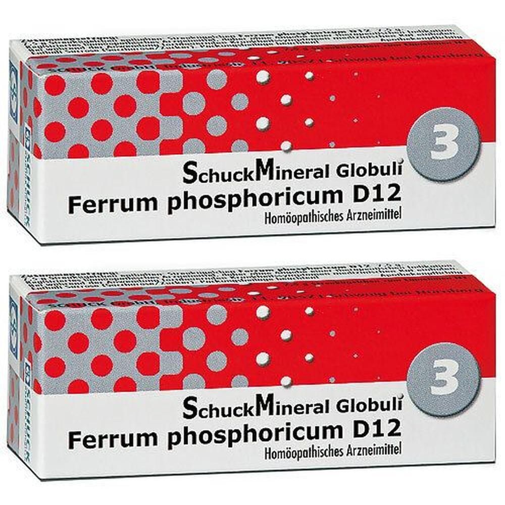 Schuckmineral Globuli 3 Ferrum phosphoricum D12 2x 2x7,5 g