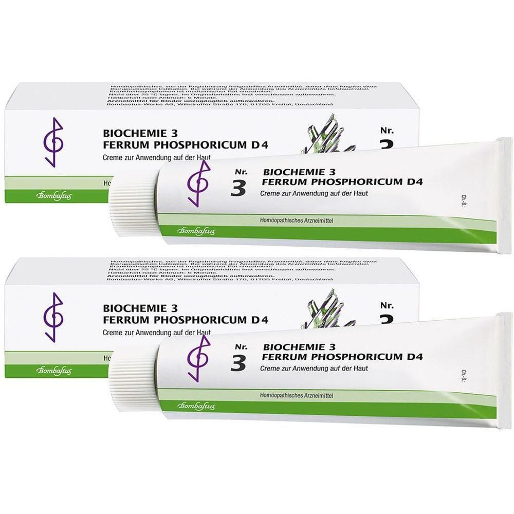 Biochemie 3 Ferrum phosphoricum D 4 Creme 2x 2x100 ml