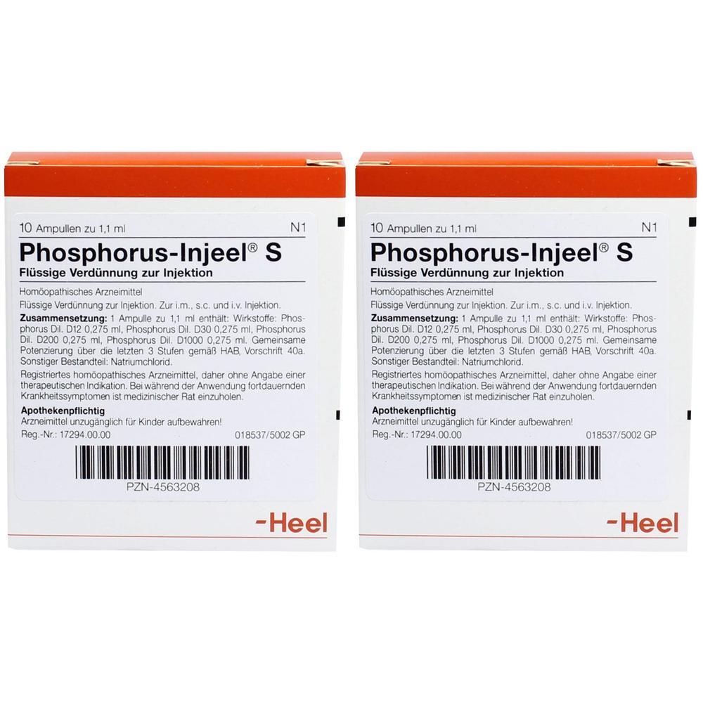 Phosphorus Injeel S Ampullen 2x 2x10 St