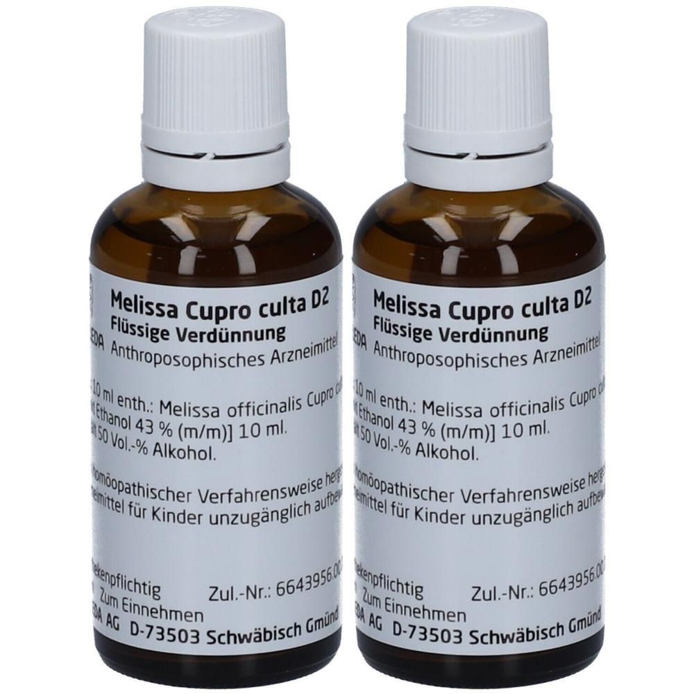Melissa Cupro culta D 2 Dilution 2x 2x50 ml