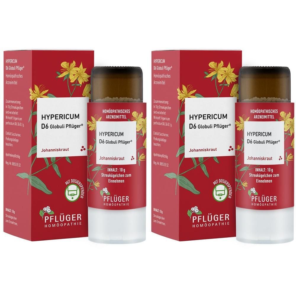 Hypericum D 6 Globuli Pflüger Dosierspender 2x 2x10 g