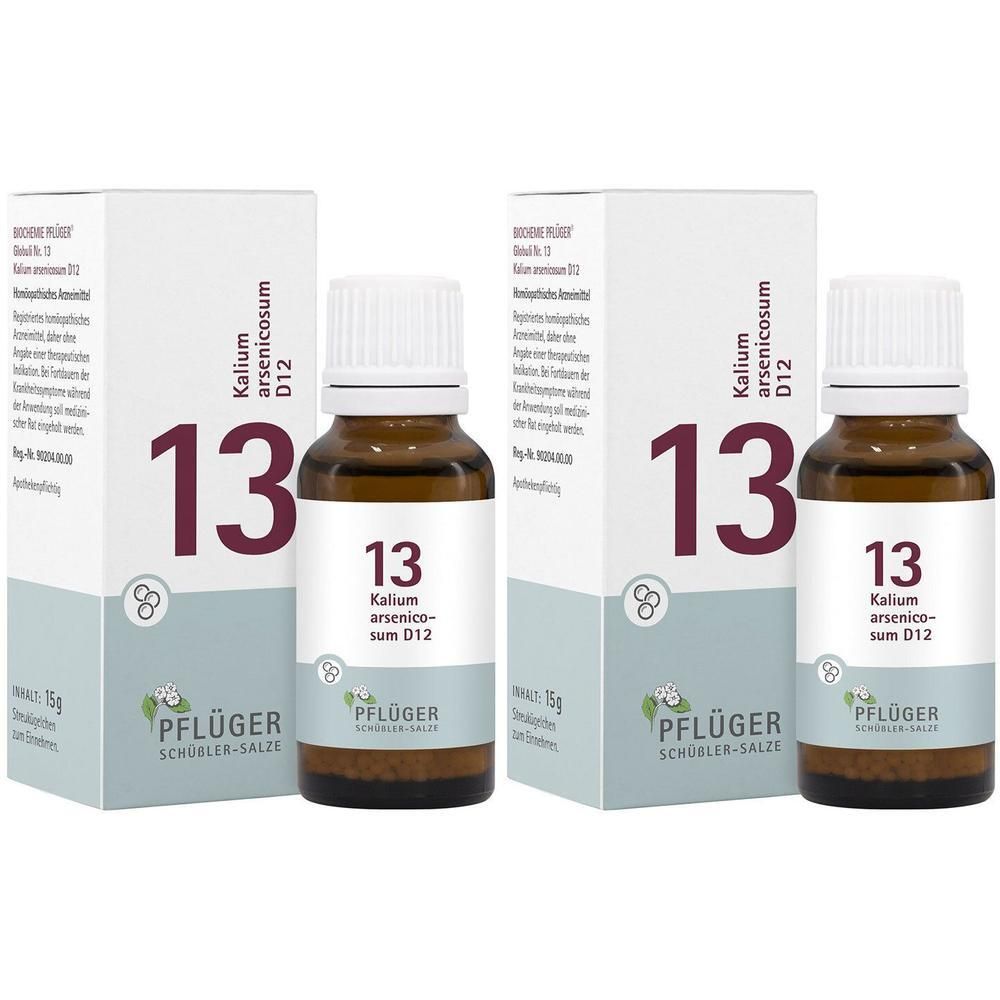 Biochemie Pflüger 13 Kalium arsenicosum D 12 Glob. 2x 2x15 g Globuli