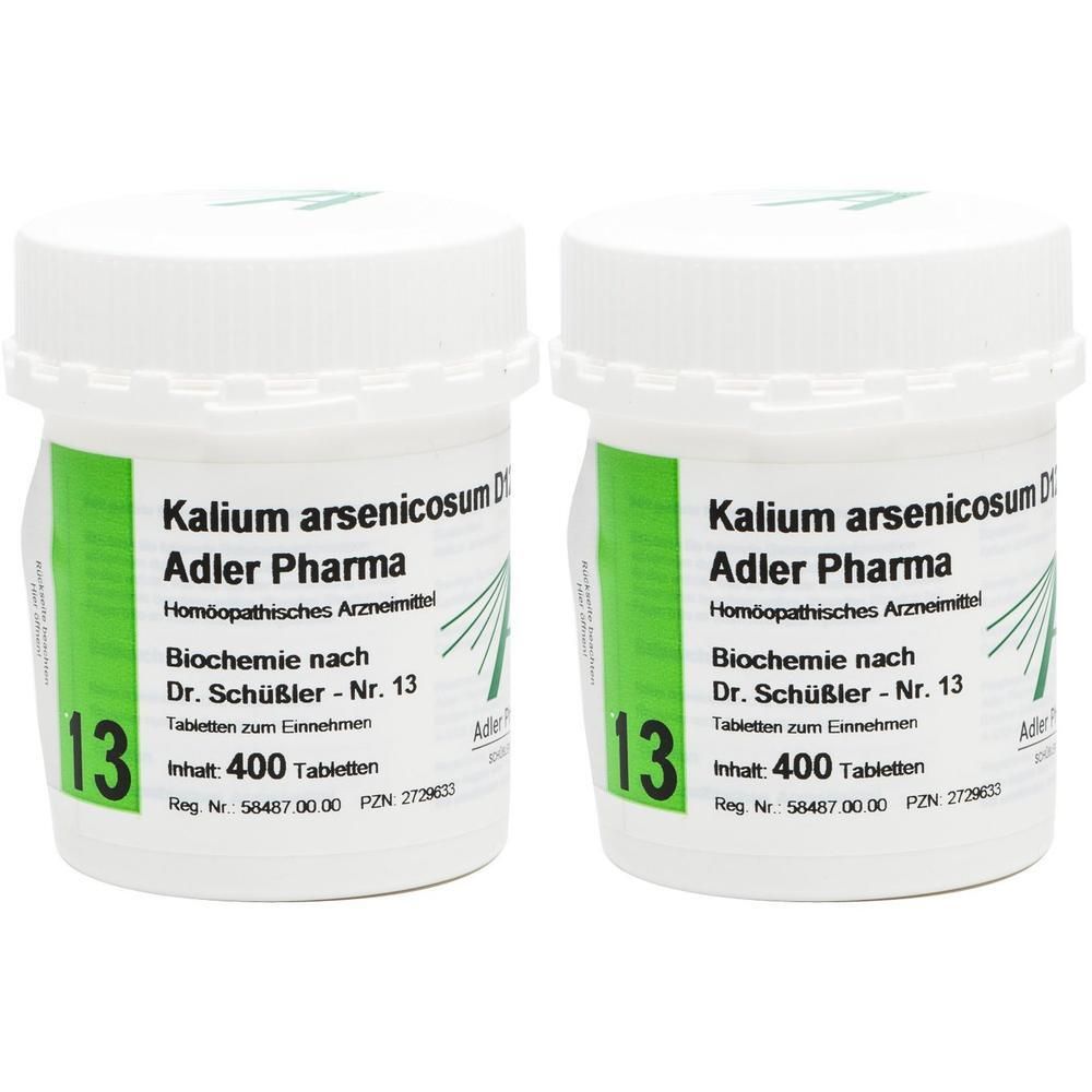 Biochemie Adler 13 Kalium arsenicosum D 12 Tabl. 2x 2x400 St Tabletten