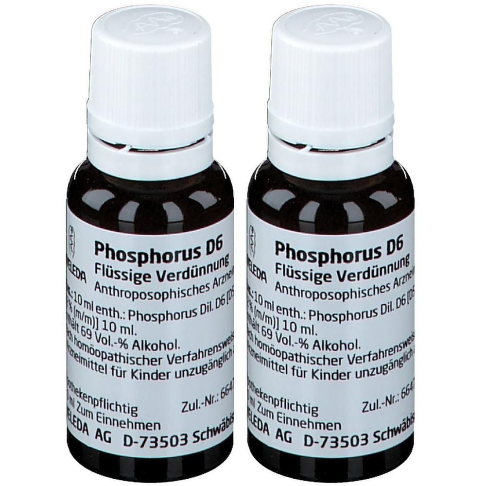 Phosphorus D 6 Dilution 2x 2x20 ml