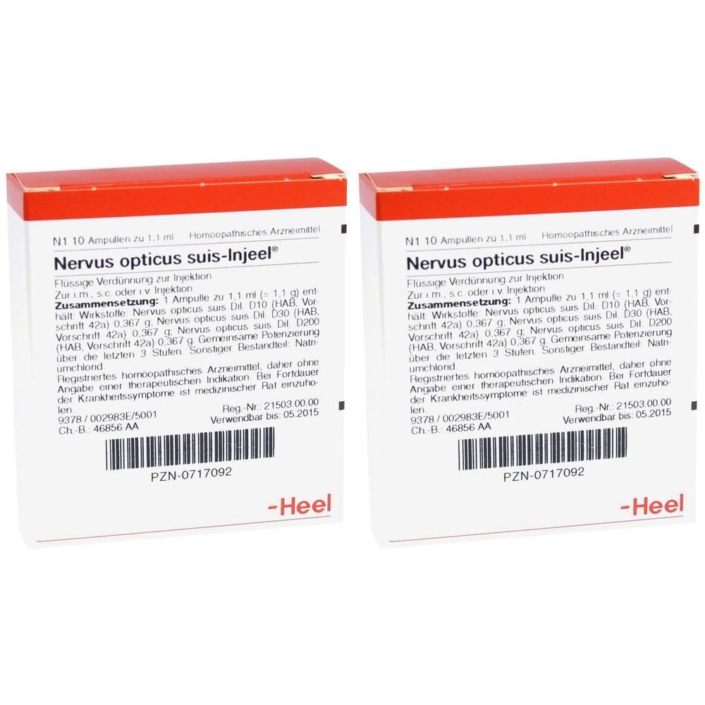 Nervus Opticus suis Injeel Ampullen 2x 2x10 St