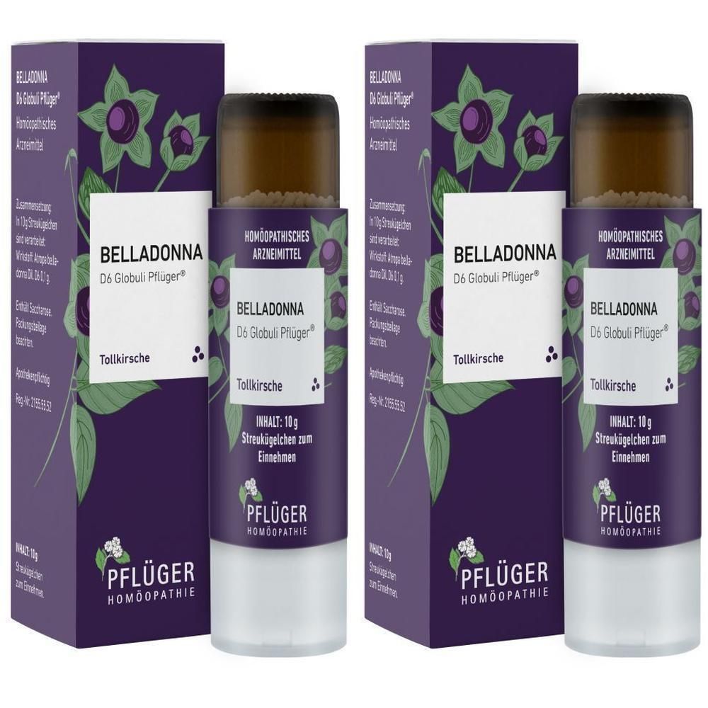 Belladonna D 6 Globuli Pflüger Dosierspender 2x 2x10 g