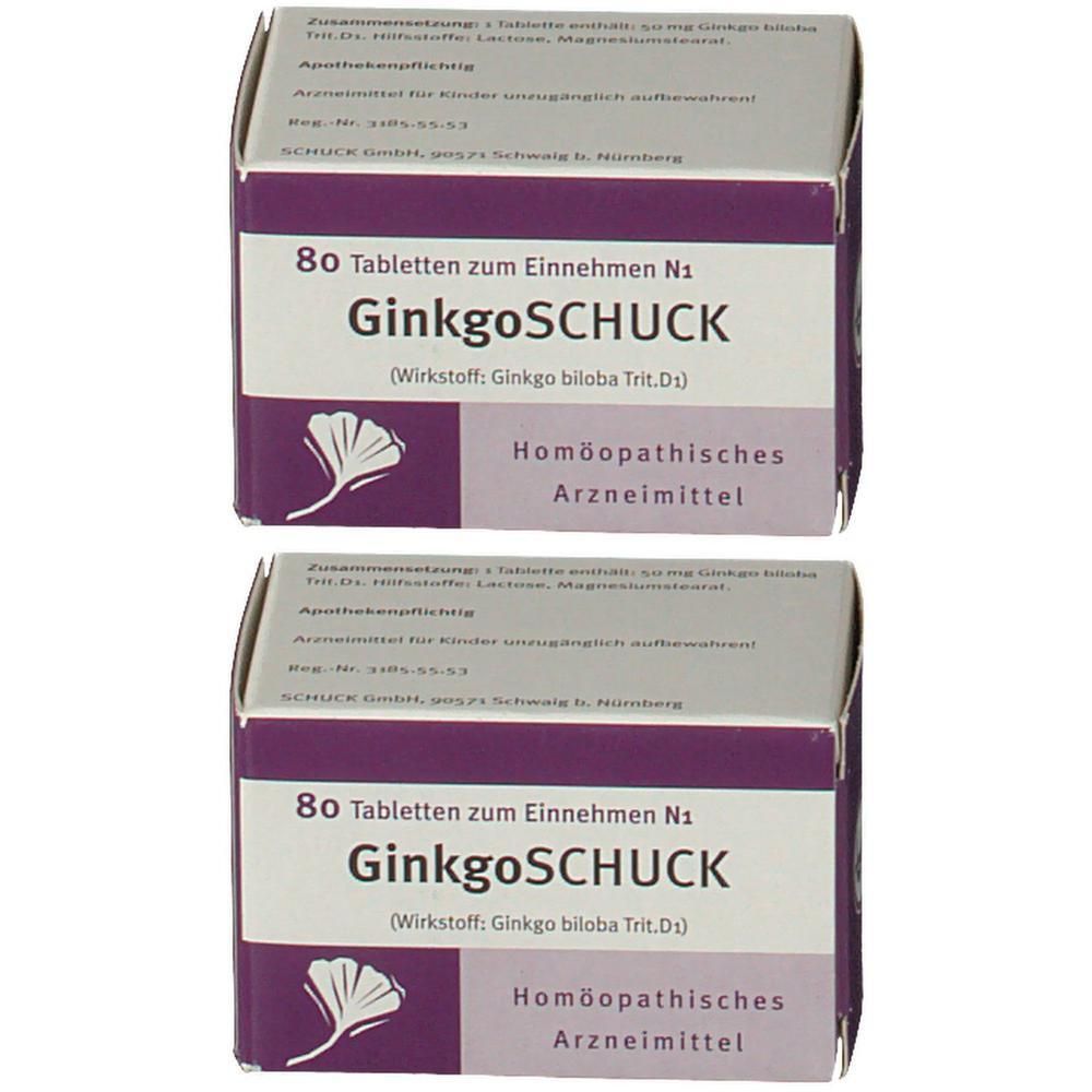 Ginkgoschuck Tabletten 2x 2x80 St
