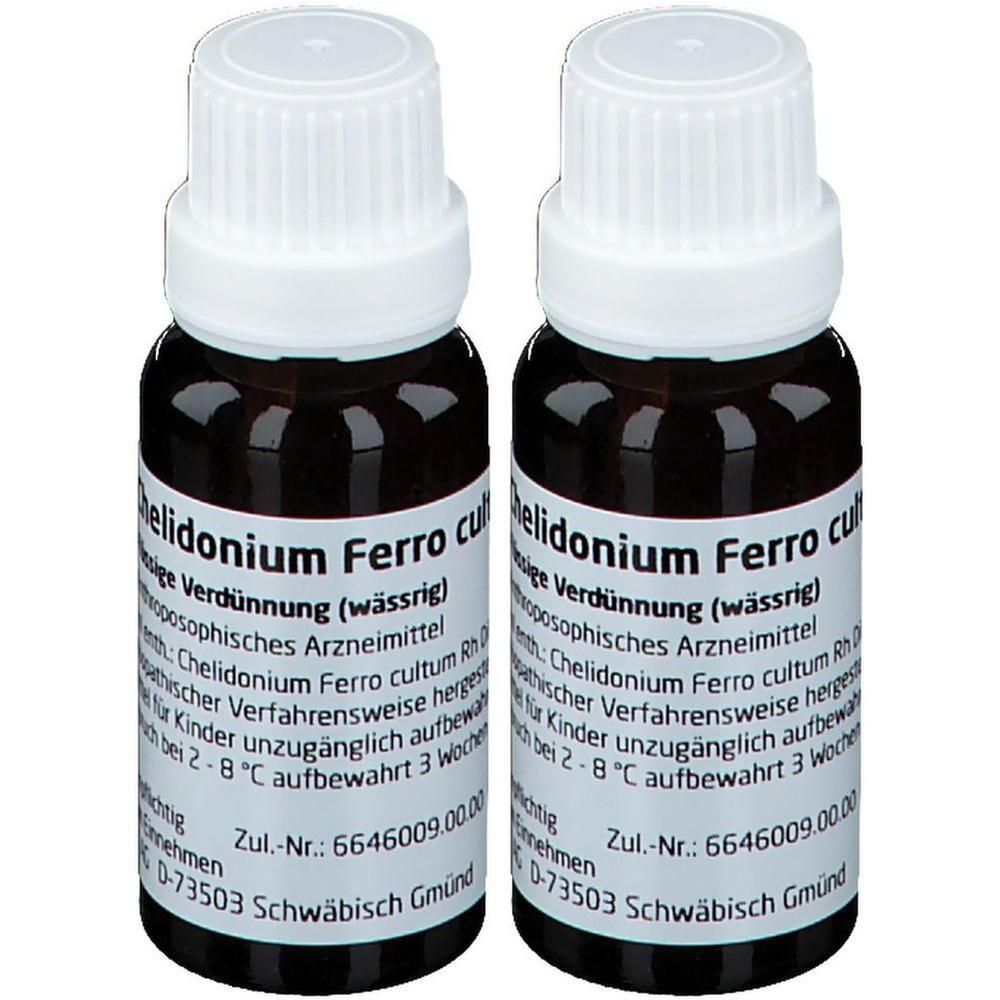 Chelidonium Ferro cultum Rh D 3 Dilution 2x 2x20 ml