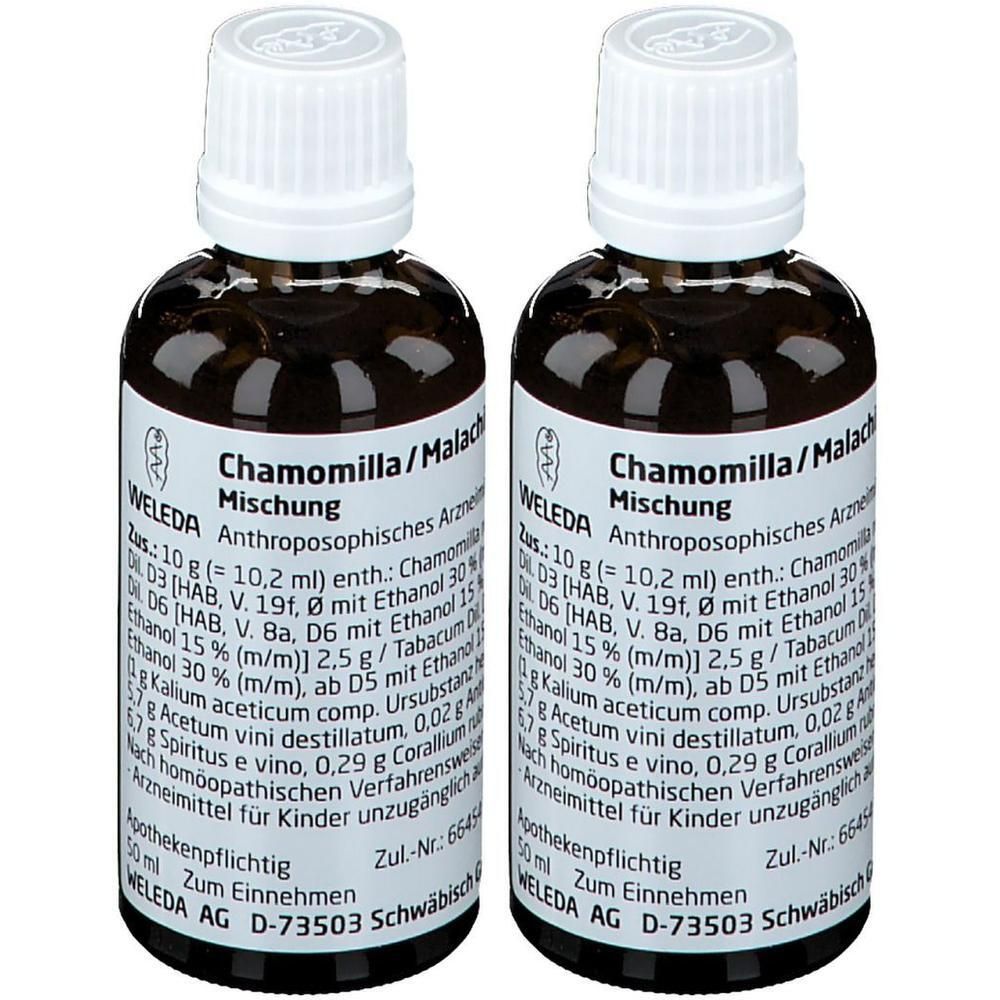 Chamomilla/Malachit comp.Mischung 2x 2x50 ml Mischung