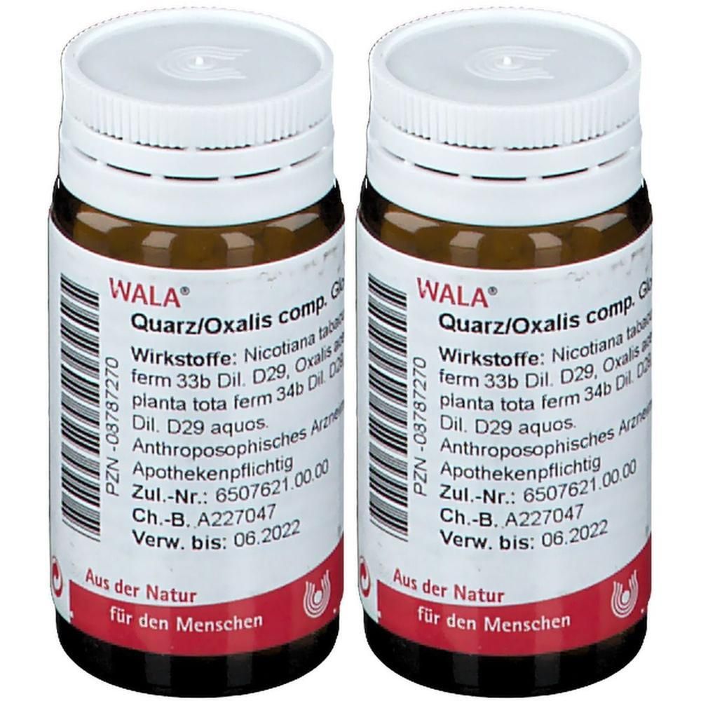 Quarz/Oxalis comp.Globuli 2x 2x20 g Globuli