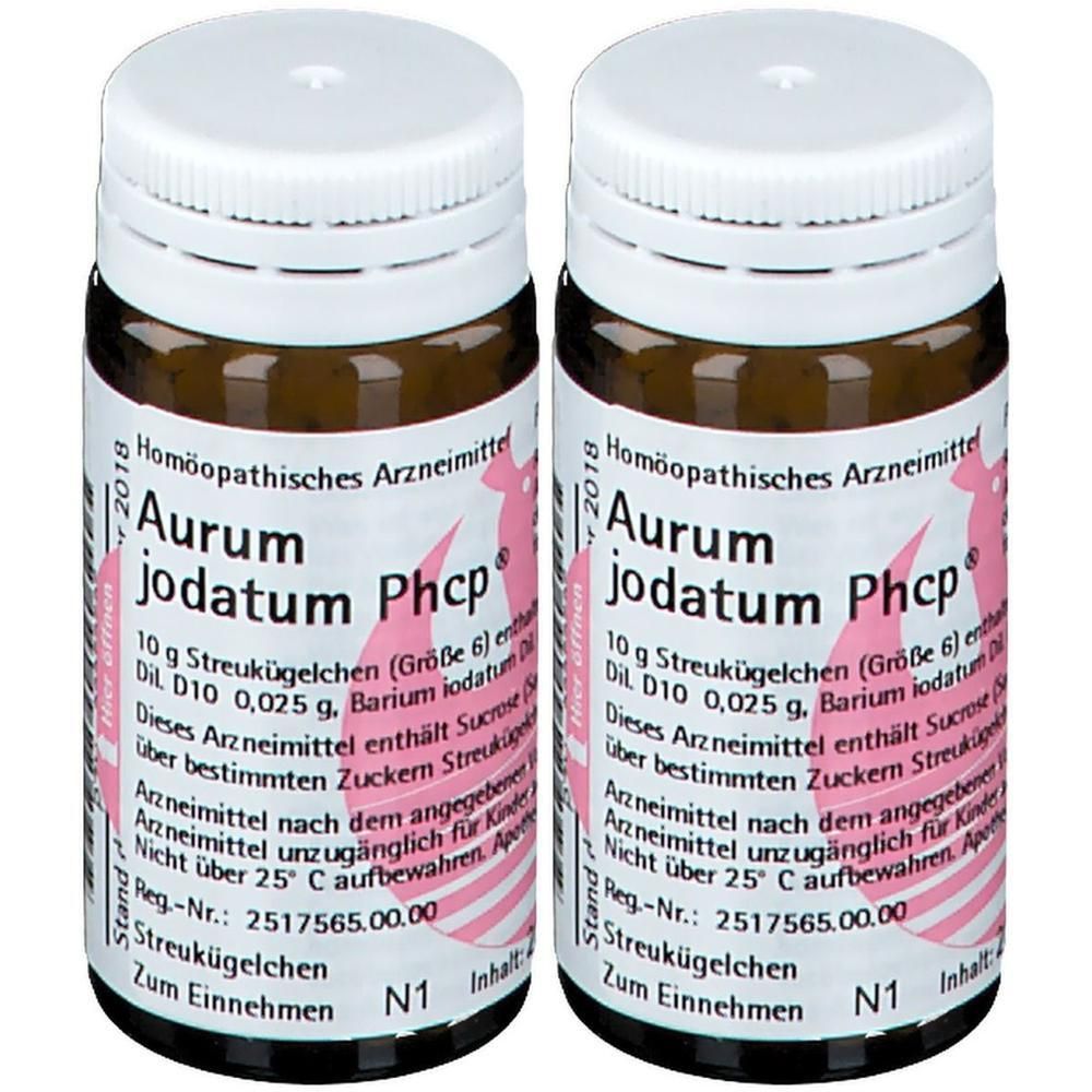 Aurum Jodatum Phcp Globuli 2x 2x20 g