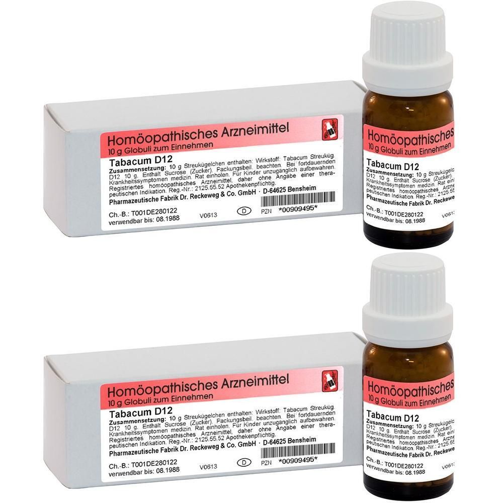 Tabacum D 12 Globuli 2x 2x10 g