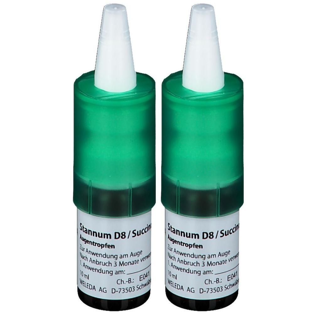 Stannum D 8 succinum aa Augentropfen 2x 2x10 ml