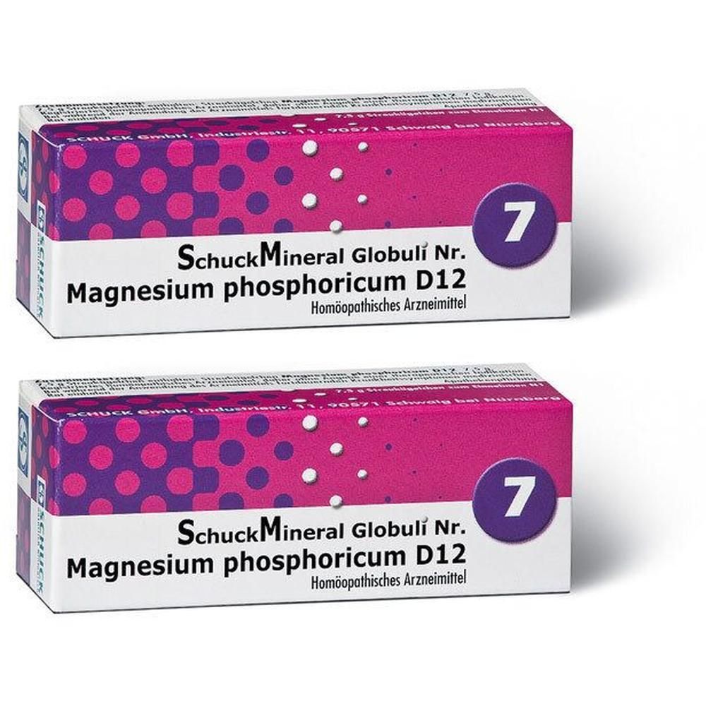 Schuckmineral Globuli 7 Magnesium phosphoricum D12 2x 2x7,5 g
