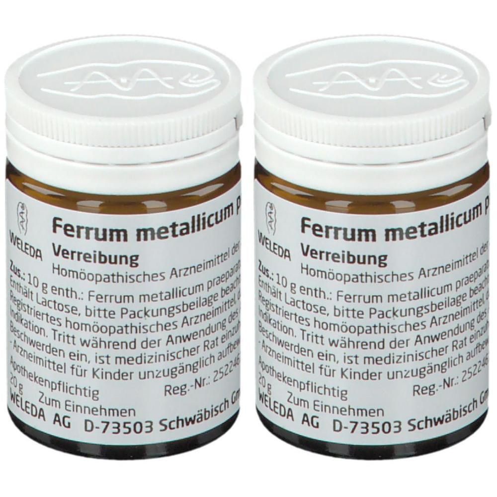 Ferrum Metallicum Praeparatum D 6 Trituration 2x 2x20 g