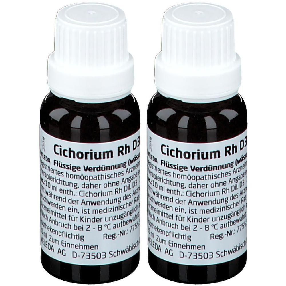 Cichorium Planta tota Rh D 3 Dilution 2x 2x20 ml