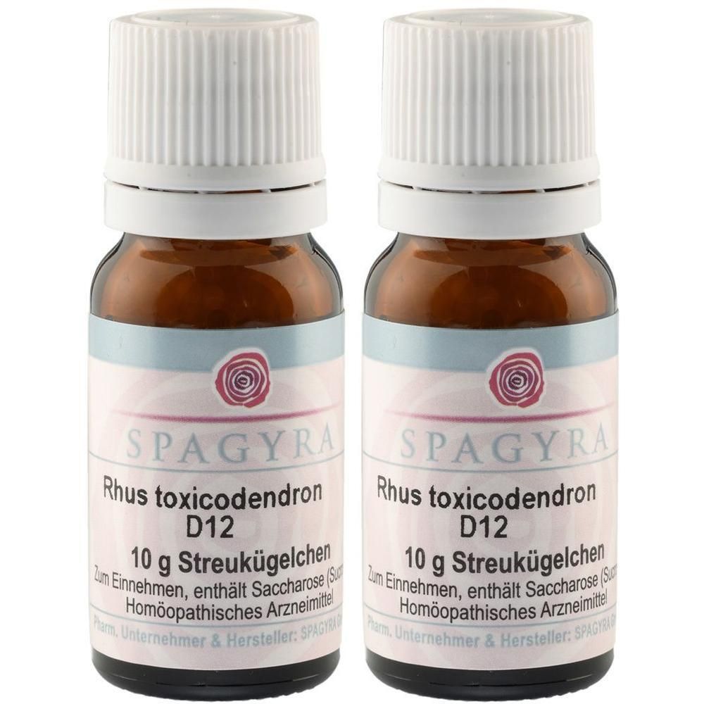 Rhus Toxicodendron D 12 Globuli 2x 2x10 g