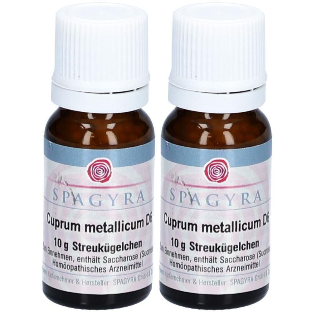 Cuprum Metallicum D 6 Globuli 2x 2x10 g