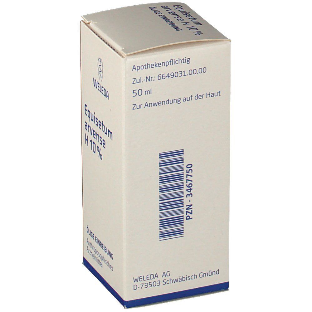 Weleda Equisetum arvense H 10% Ölige Einreibung, 50 ml, zur Anwendung auf der Haut.