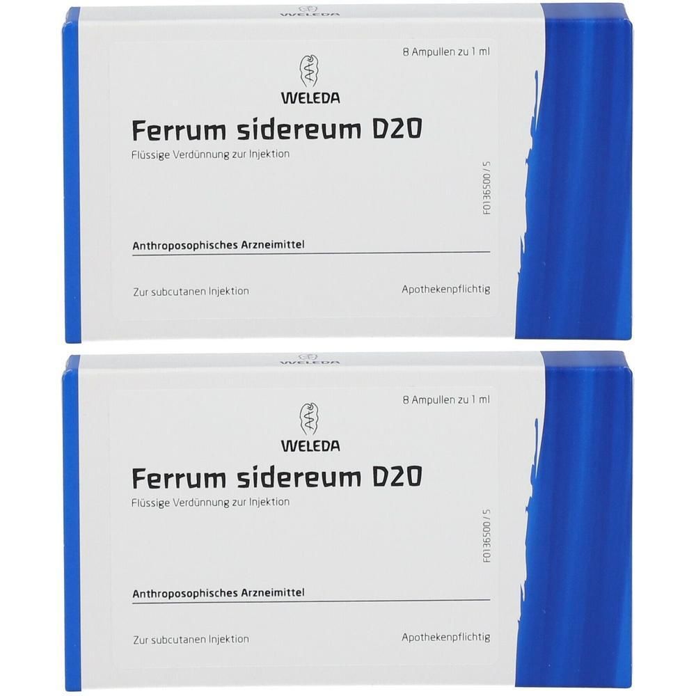 Ferrum Sidereum D 20 Ampullen 2x 2x8x1 ml