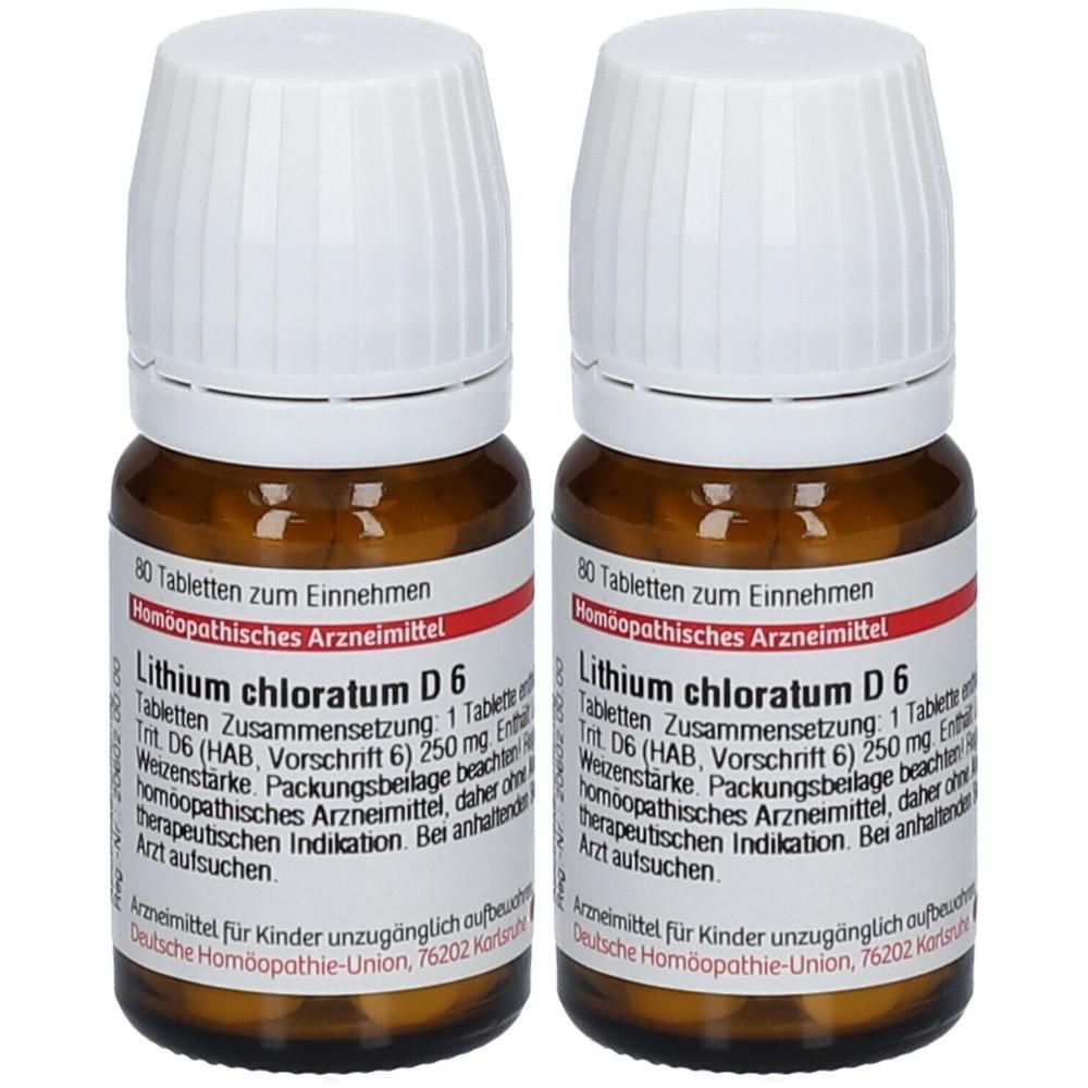Lithium Chloratum D 6 Tabletten 2x 2x80 St