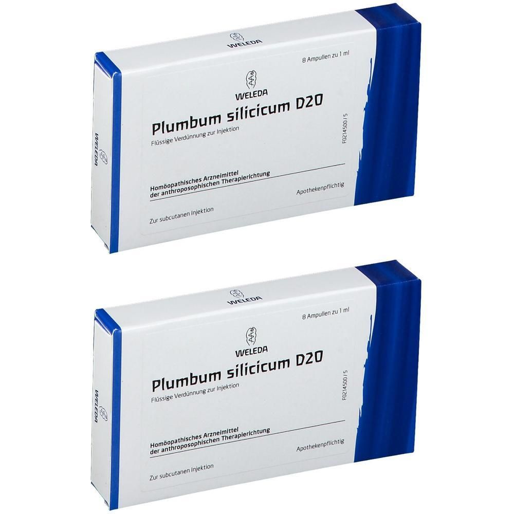Plumbum Silicicum D 20 Ampullen 2x 2x8x1 ml