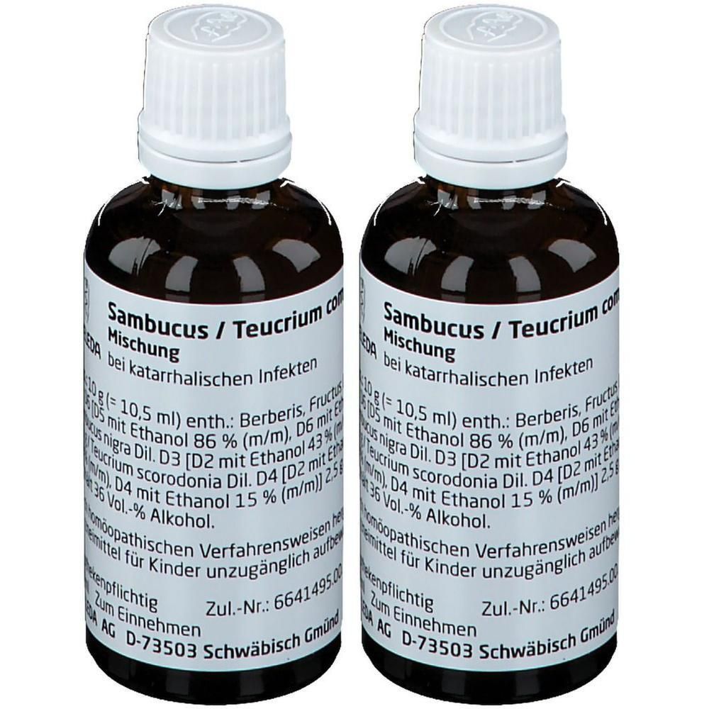 Sambucus/Teucrium comp.Mischung 2x 2x50 ml Mischung