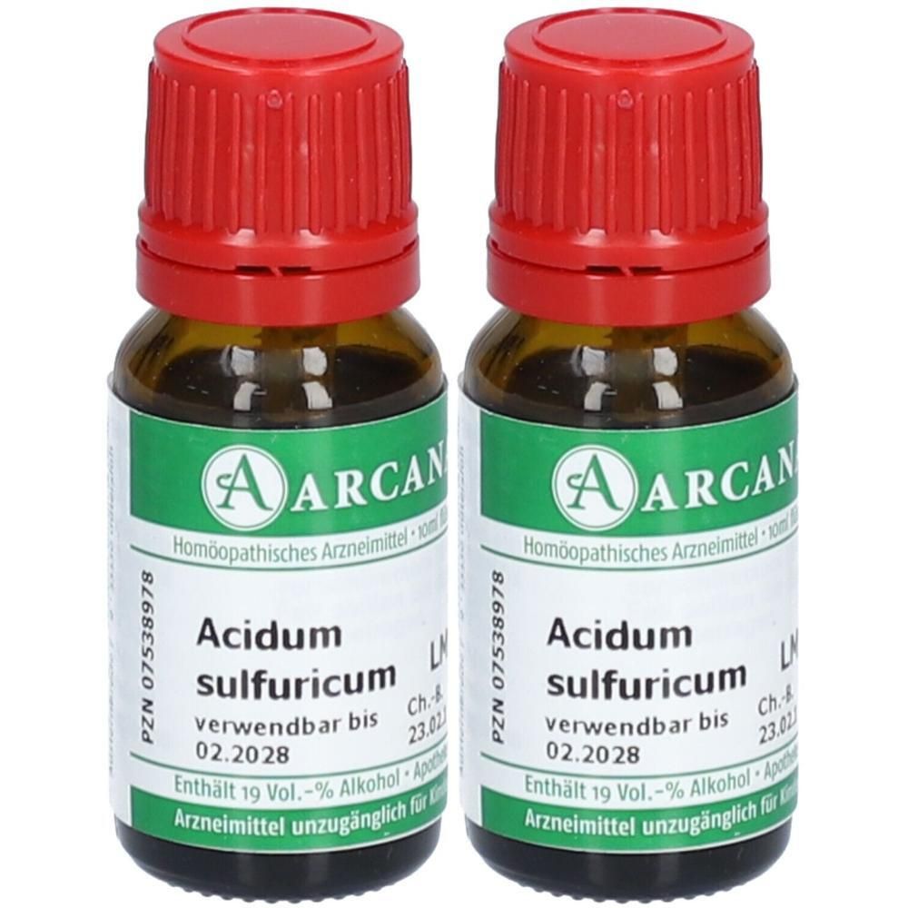 Acidum Sulfuricum LM 6 Dilution 2x 2x10 ml