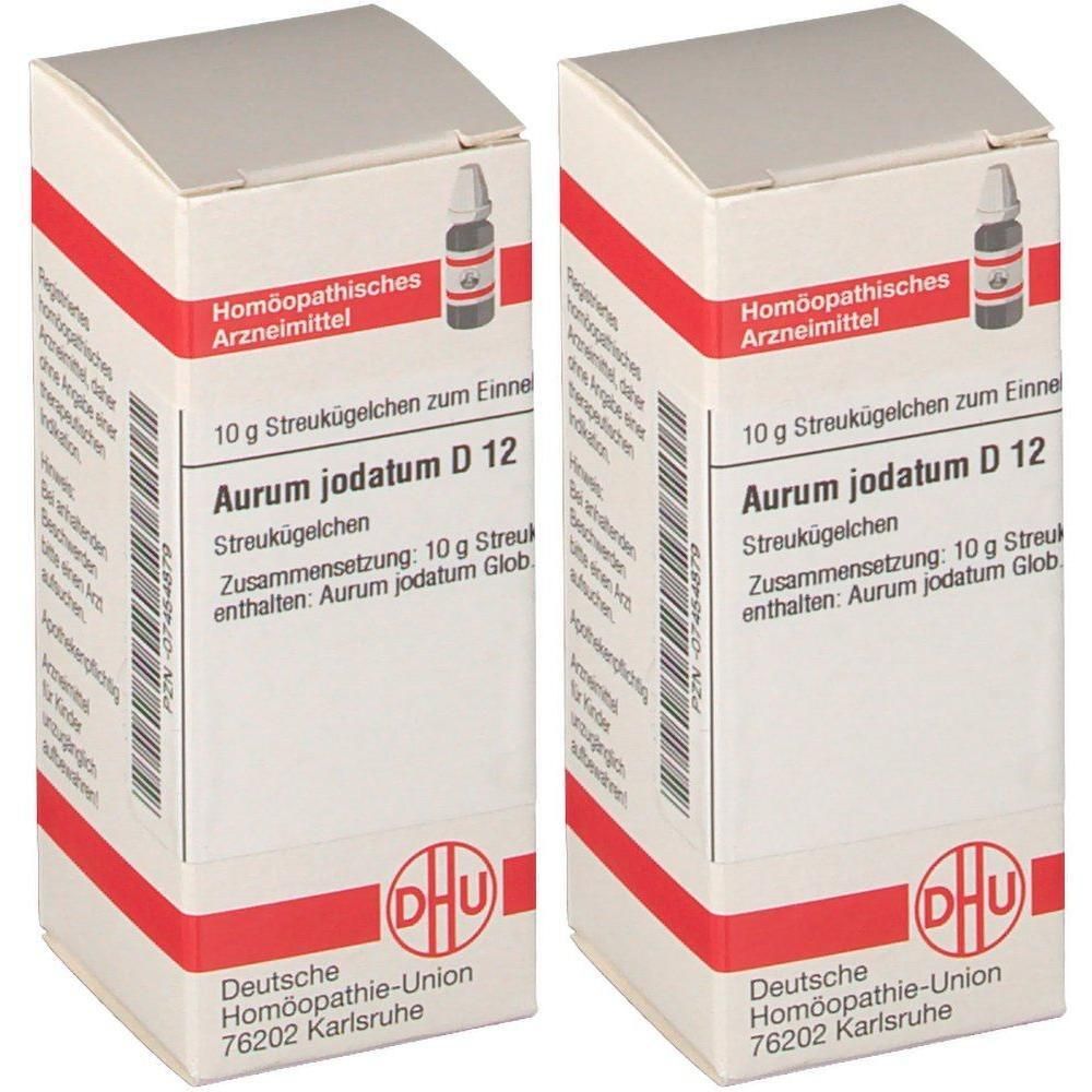 Aurum Jodatum D 12 Globuli 2x 2x10 g