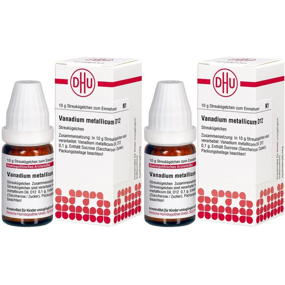 Vanadium Metallicum D 12 Globuli 2x 2x10 g