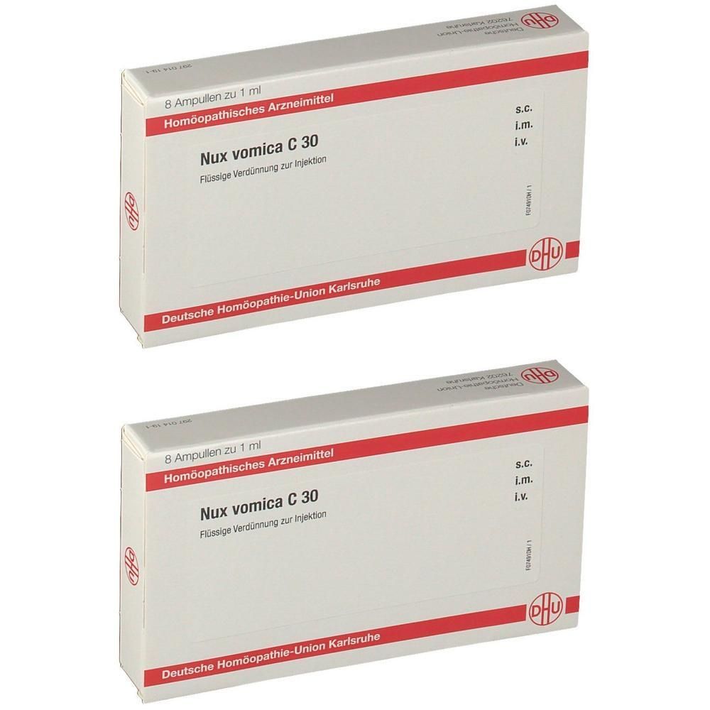 NUX Vomica C 30 Ampullen 2x 2x8x1 ml
