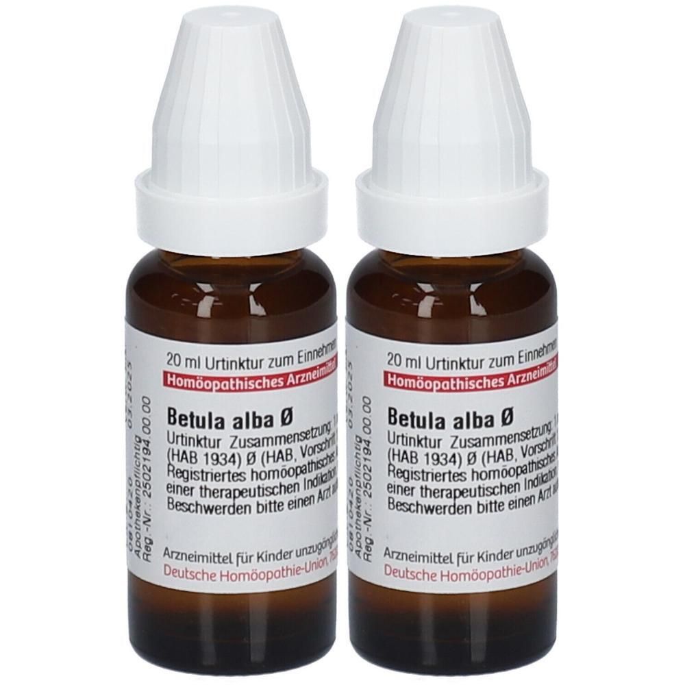 Betula Alba Urtinktur 2x 2x20 ml Dilution