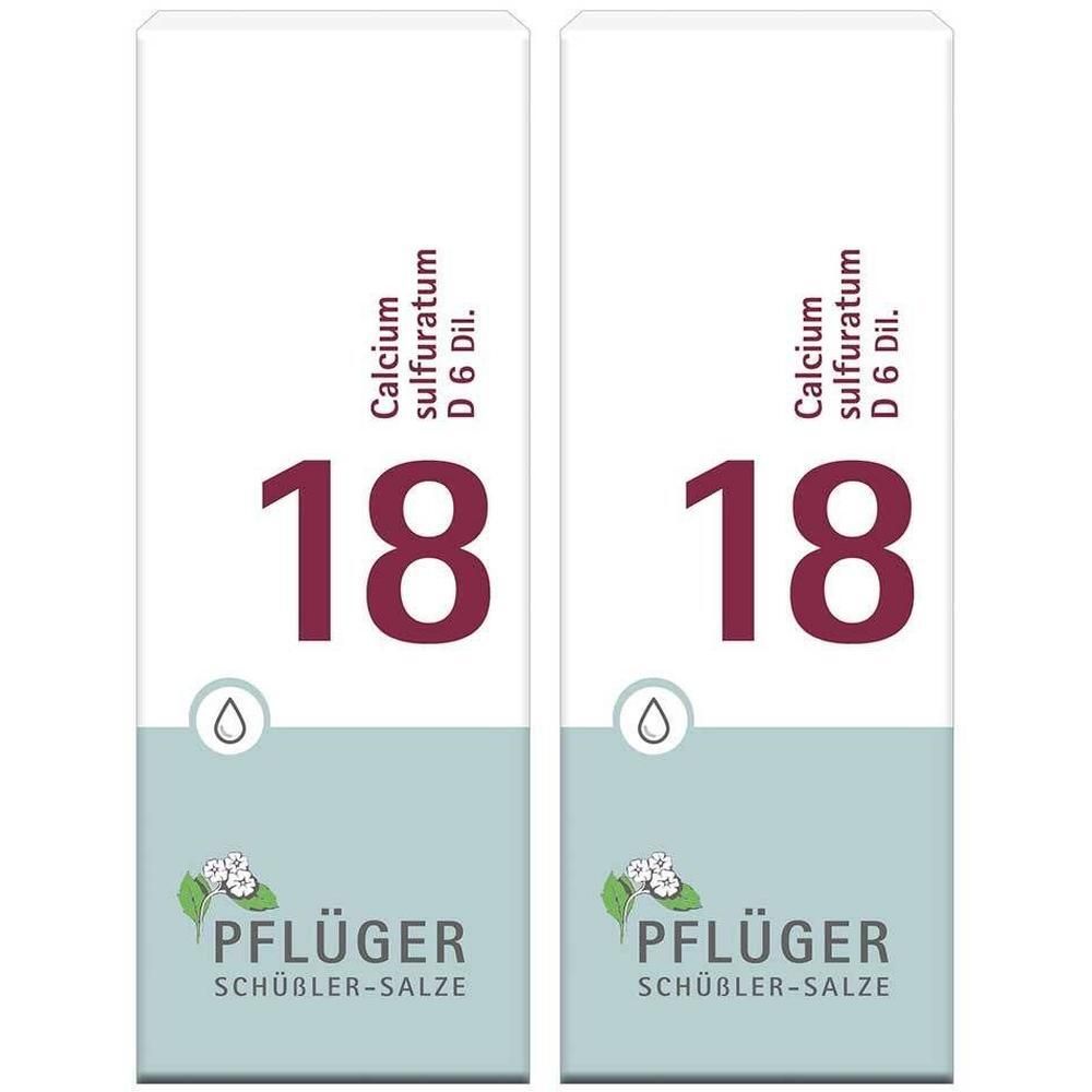 Zwei Packungen Schüßler-Salz Nr. 18 Calcium sulfuratum D6 Dil.