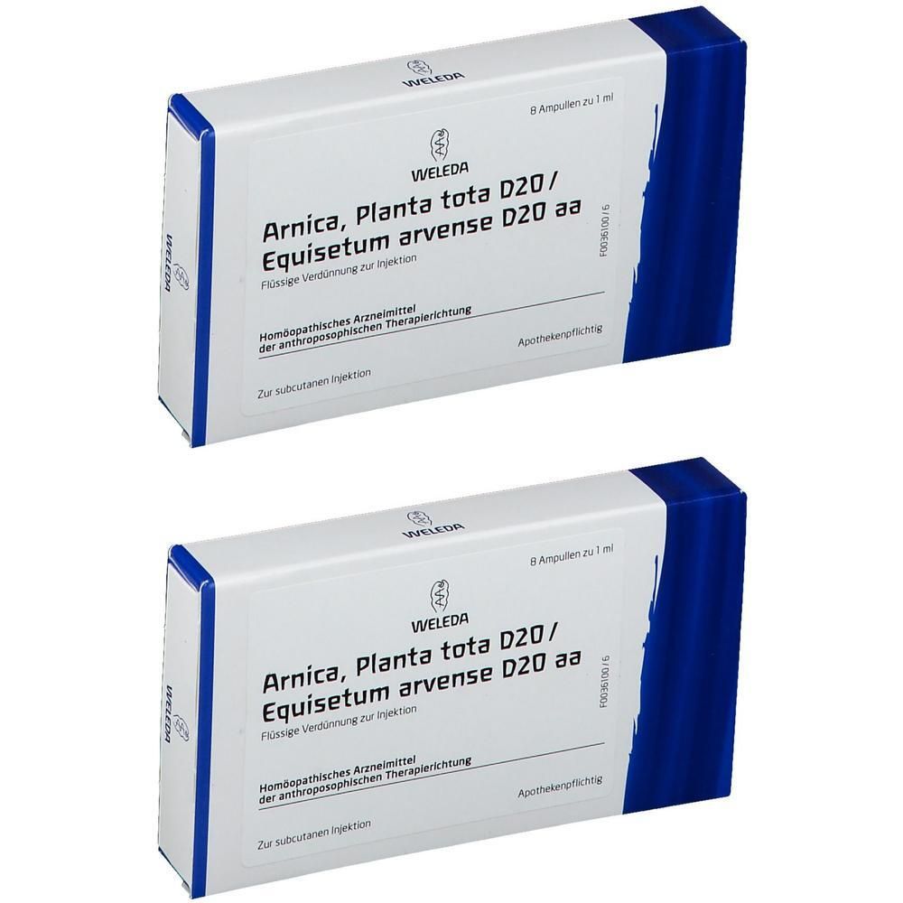 Arnica Planta tota D 20/Equisetum arv.D 20 aa Amp. 2x 2x8x1 ml Ampullen