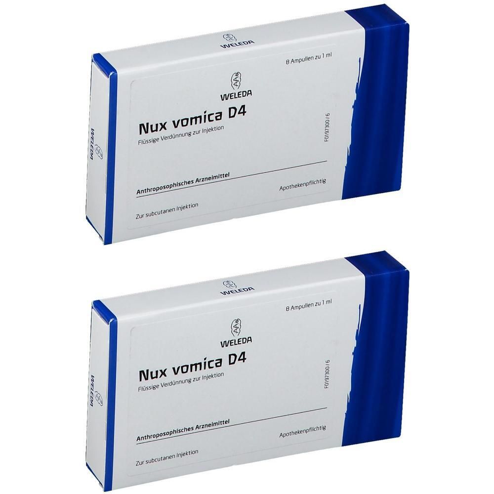 NUX Vomica D 4 Ampullen 2x 2x8x1 ml
