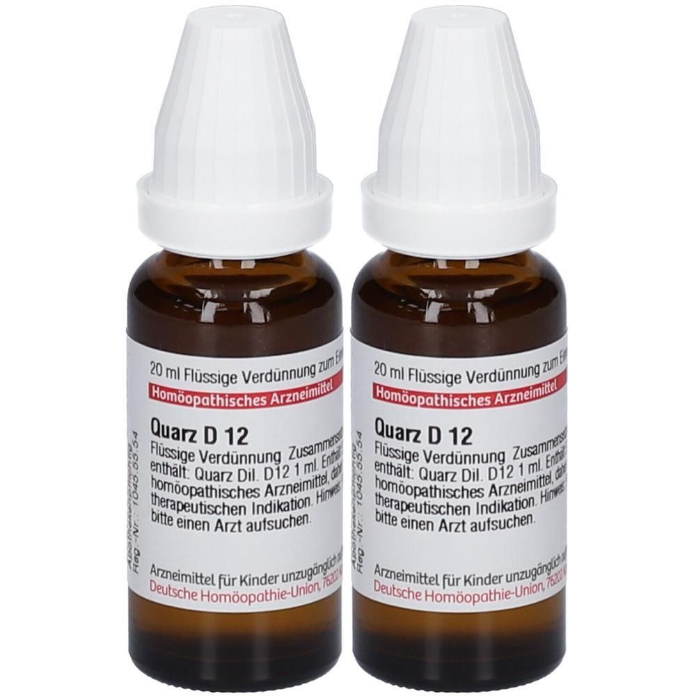 Quarz D 12 Dilution 2x 2x20 ml
