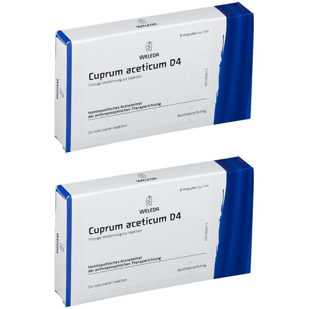 Cuprum Aceticum D 4 Ampullen 2x 2x8x1 ml