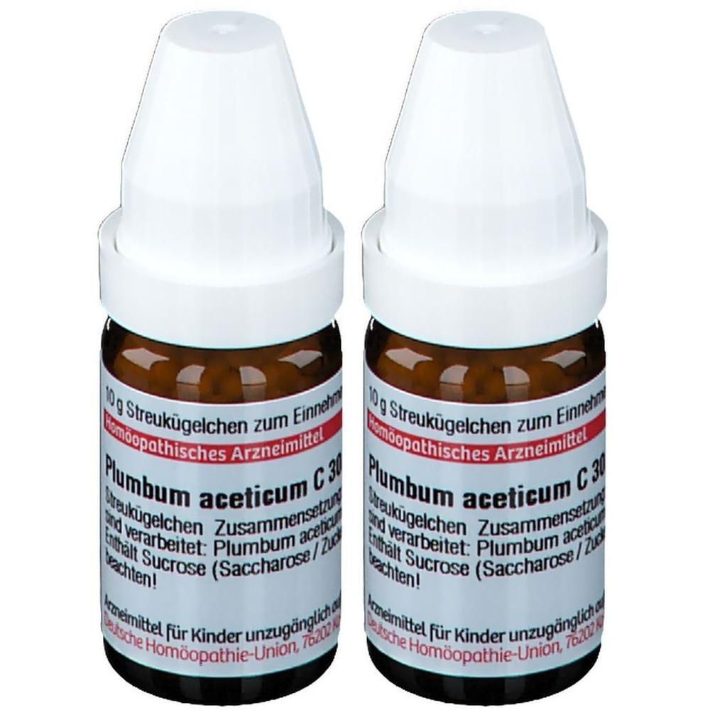 Plumbum Aceticum C 30 Globuli 2x 2x10 g